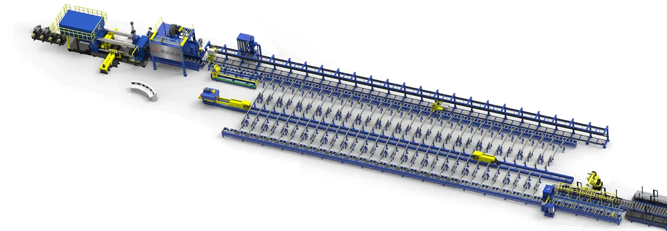 Su solución integral para una línea completa de extrusión de perfiles de aluminio