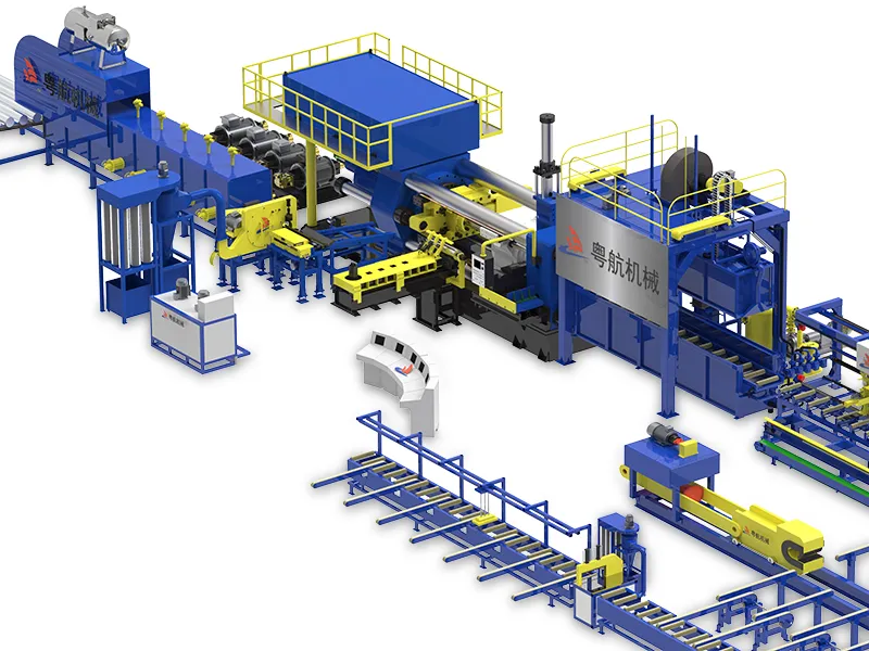 Línea de extrusión de perfiles de aluminio automática